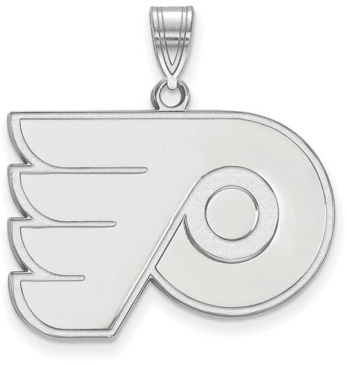 Image of Sterling Silver NHL Philadelphia Flyers Large Pendant by LogoArt