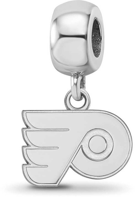 Image of Sterling Silver NHL Philadelphia Flyers X-Small Dangle Bead Charm by LogoArt