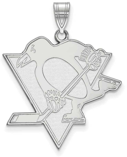 Image of Sterling Silver NHL Pittsburgh Penguins XL Pendant by LogoArt