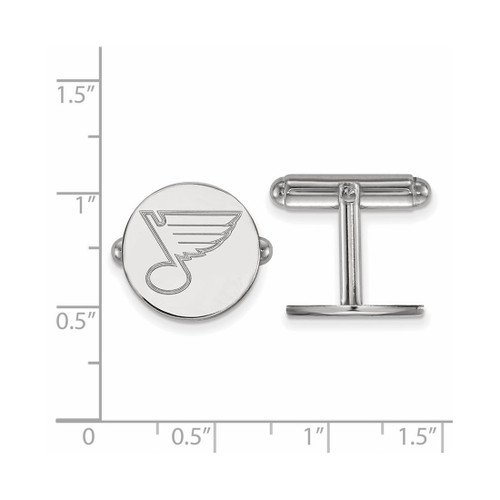 Sterling Silver NHL St. Louis Blues Cuff Links by LogoArt