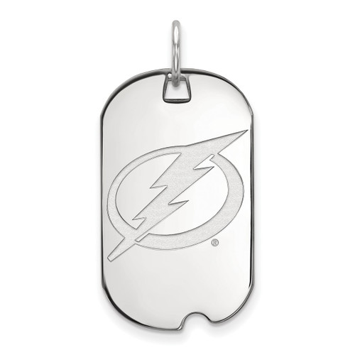 Sterling Silver NHL Tampa Bay Lightning Small Dog Tag by LogoArt