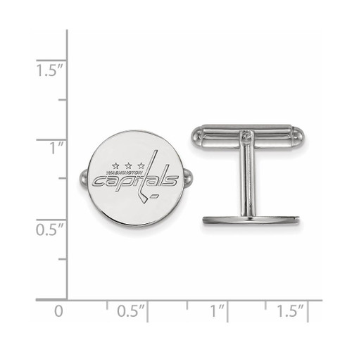 Sterling Silver NHL Washington Capitals Cuff Links by LogoArt