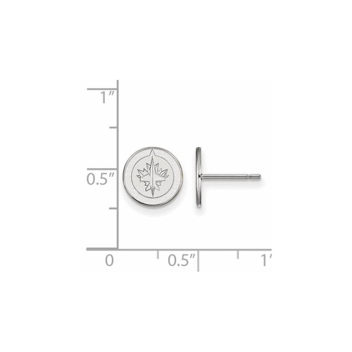 Sterling Silver NHL Winnipeg Jets X-Small Post Earrings by LogoArt