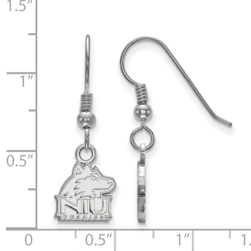 Sterling Silver Northern Illinois University X-Small Dangle Earrings by LogoArt