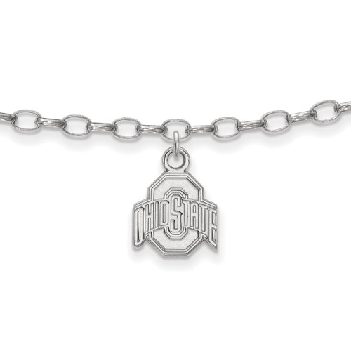 Sterling Silver Ohio State University Anklet by LogoArt