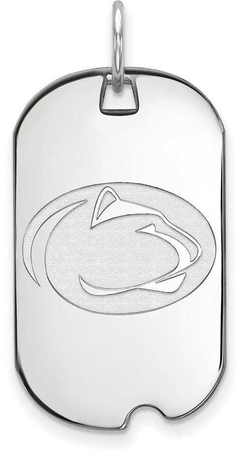 Image of Sterling Silver Penn State University Small Dog Tag by LogoArt