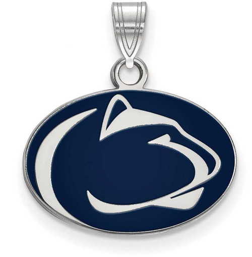 Image of Sterling Silver Penn State University Small Enamel Pendant by LogoArt