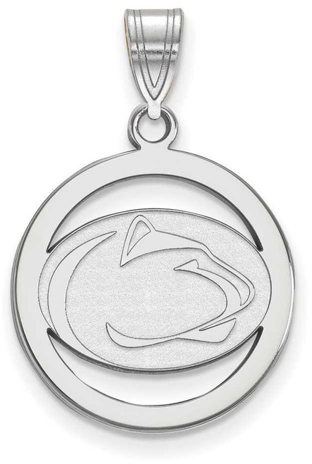 Image of Sterling Silver Penn State University Small Pendant in Circle by LogoArt