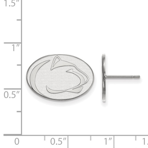 Sterling Silver Penn State University Small Post Earrings by LogoArt