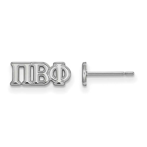 Image of Sterling Silver Pi Beta Phi X-Small Post Earrings by LogoArt (SS005PBP)