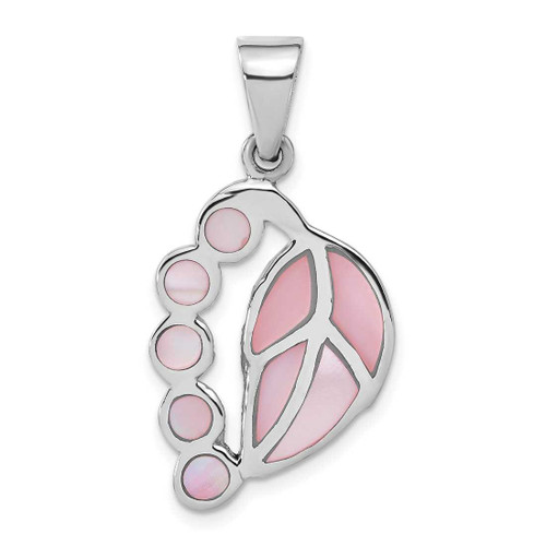Image of Sterling Silver Pink Shell Pendant