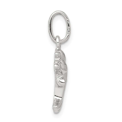 Image of Sterling Silver Polished Dolphin Charm
