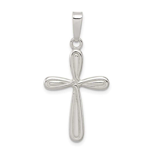 Image of Sterling Silver Polished Latin Cross Pendant