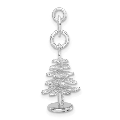 Image of Sterling Silver Polished Tree Charm