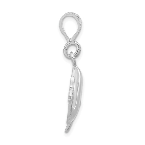 Image of Sterling Silver Polished Whale Pendant
