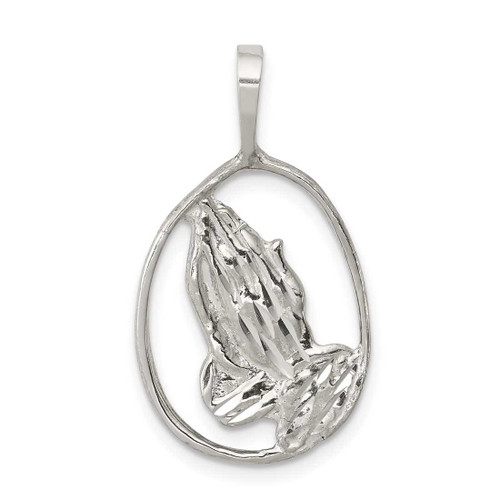 Image of Sterling Silver Praying Hands Pendant