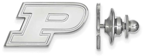 Image of Sterling Silver Purdue Lapel Pin by LogoArt (SS011PU)
