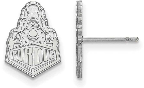 Image of Sterling Silver Purdue Small Post Earrings by LogoArt (SS044PU)