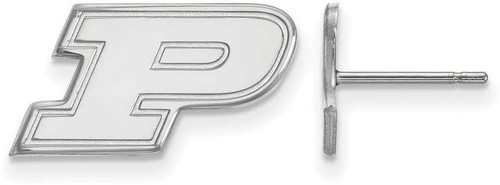 Image of Sterling Silver Purdue X-Small Post Earrings by LogoArt (SS008PU)