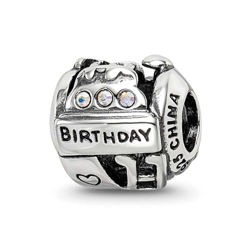 Image of Sterling Silver Reflections Birthday Collage Bead