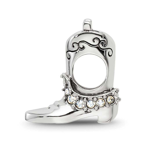 Image of Sterling Silver Reflections Cowgirl Boot Bead