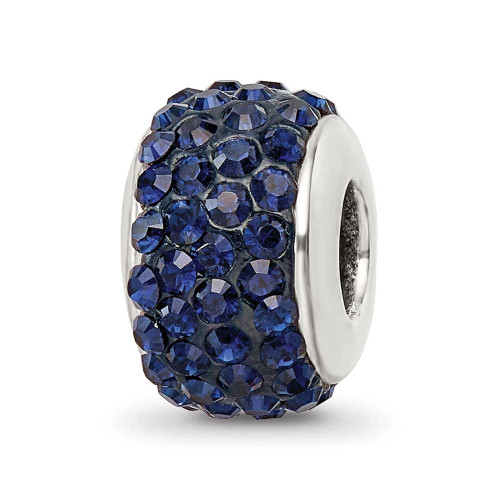 Image of Sterling Silver Reflections Dark Blue/Navy Full Bead
