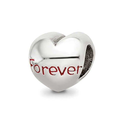 Image of Sterling Silver Reflections Forever Heart Bead