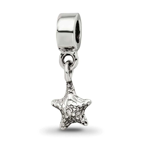Image of Sterling Silver Reflections Kids Starfish Dangle Bead