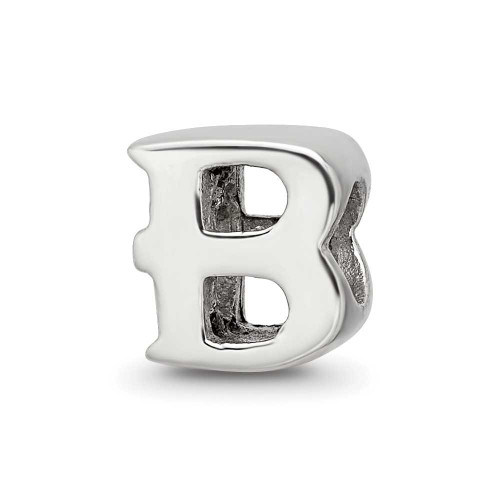 Image of Sterling Silver Reflections Letter B Bead