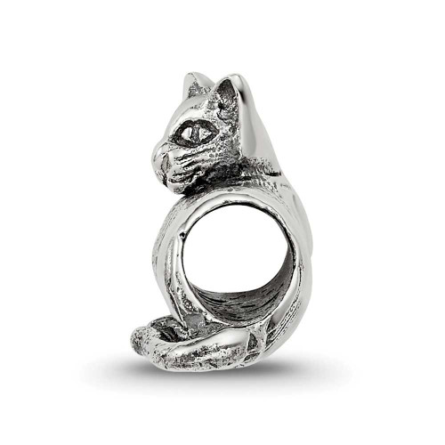 Image of Sterling Silver Reflections Sphinx Cat Bead