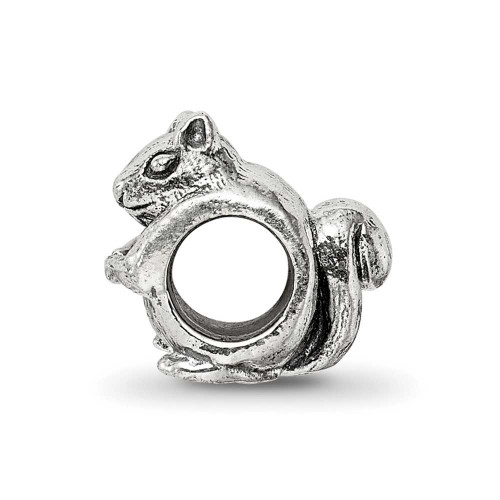 Image of Sterling Silver Reflections Squirrel Bead QRS1202