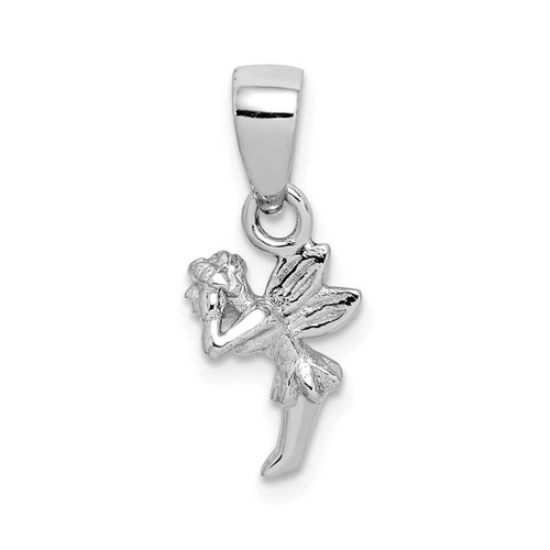 Image of Sterling Silver Rhodium-plated Fairy Pendant