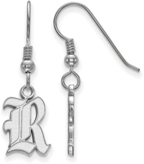 Image of Sterling Silver Rice University Small Dangle Earrings by LogoArt