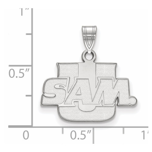 Sterling Silver Samford University Small Pendant by LogoArt (SS005SMF)