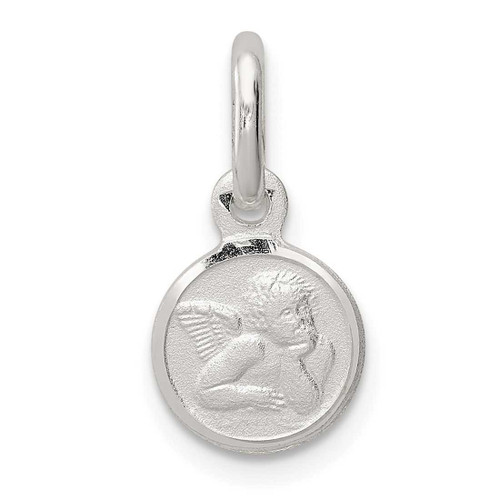 Image of Sterling Silver Satin Angel Charm QC641