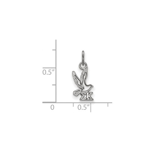 Sterling Silver Sigma Kappa X-Small Pendant by LogoArt (SS034SKP)