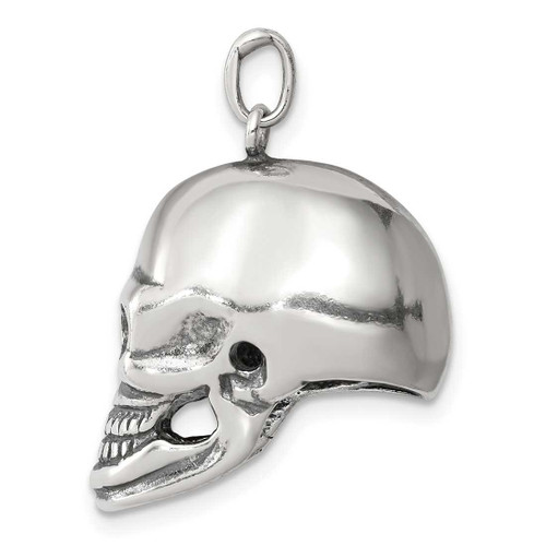 Image of Sterling Silver Skull Pendant