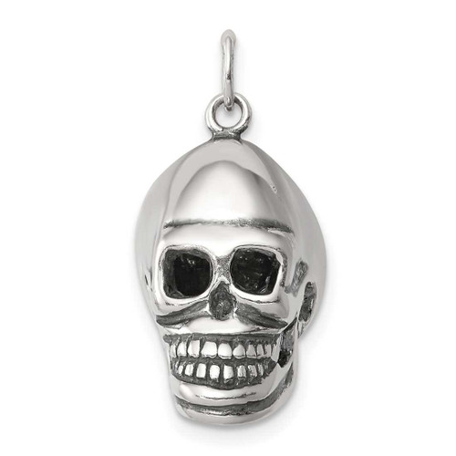 Image of Sterling Silver Skull Pendant