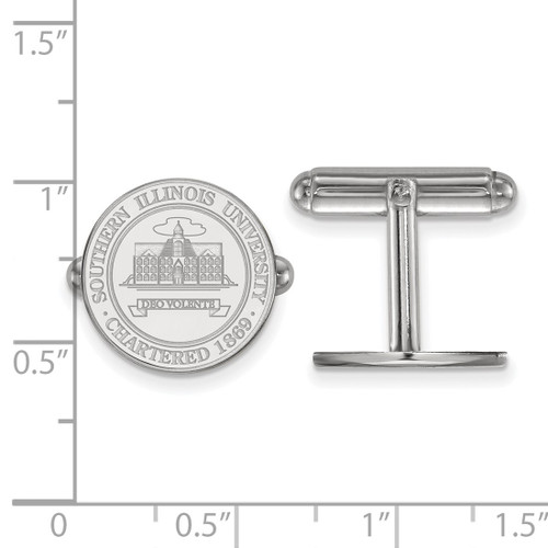 Sterling Silver Southern Illinois University Crest Cuff Links by LogoArt
