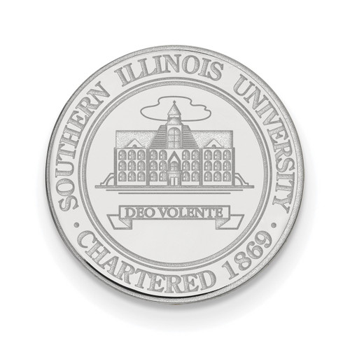 Sterling Silver Southern Illinois University Crest Lapel Pin by LogoArt