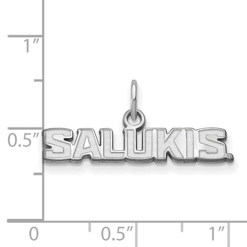 Image of Sterling Silver Southern Illinois University X-Small Pendant by LogoArt SS017SIU