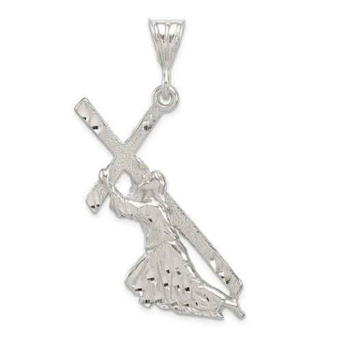 Image of Sterling Silver St. Andrew Cross Pendant