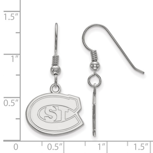 Sterling Silver St. Cloud State Small Dangle Earrings by LogoArt
