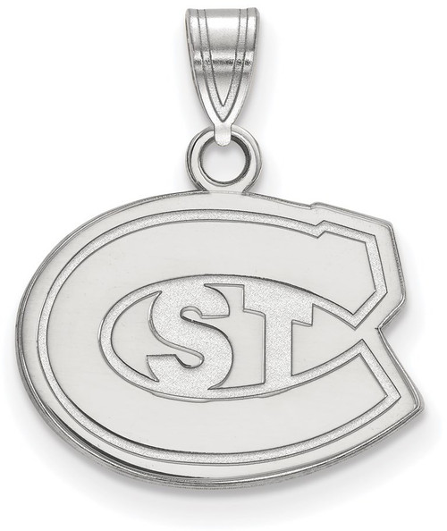 Sterling Silver St. Cloud State Small Pendant by LogoArt (SS001STC)