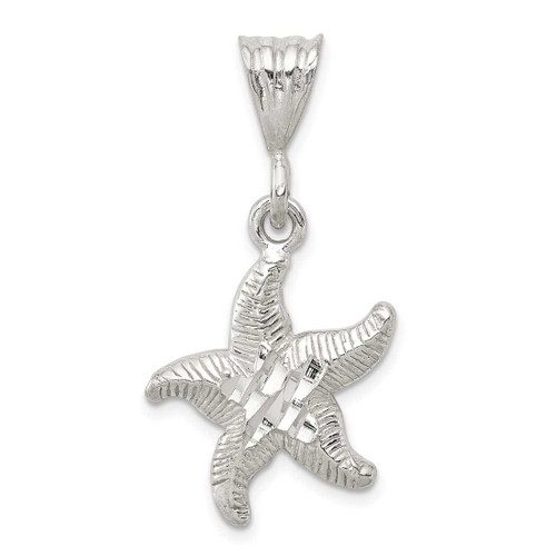 Image of Sterling Silver Starfish Pendant QC1651