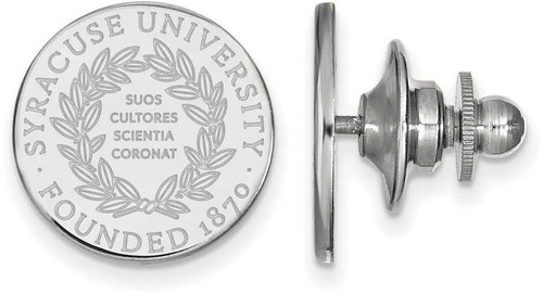 Image of Sterling Silver Syracuse University Crest Lapel Pin by LogoArt