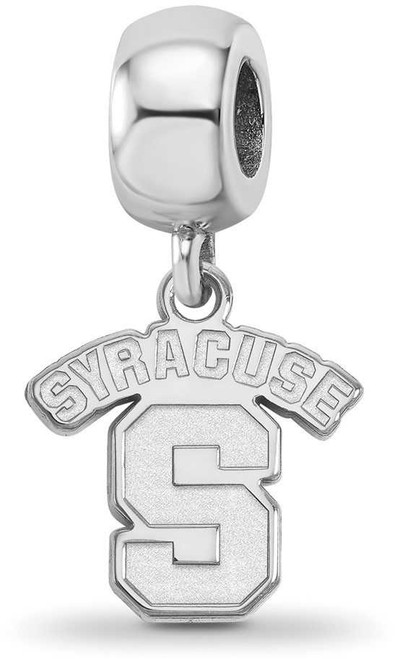 Image of Sterling Silver Syracuse University Small Dangle Bead by LogoArt (SS021SYU)