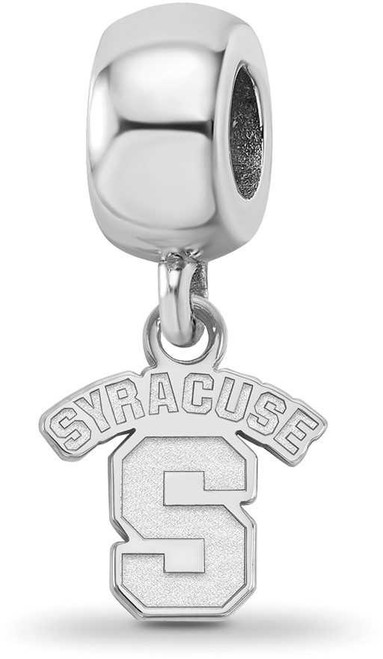 Image of Sterling Silver Syracuse University X-Small Dangle Bead Charm LogoArt (SS020SYU)