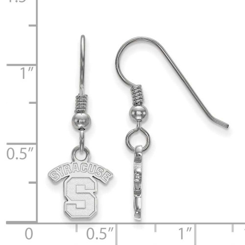 Image of Sterling Silver Syracuse University X-Small Dangle Earrings by LogoArt SS005SYU