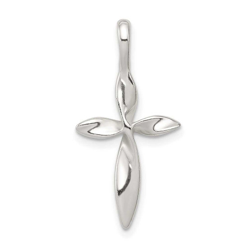 Image of Sterling Silver Twisted Cross Pendant